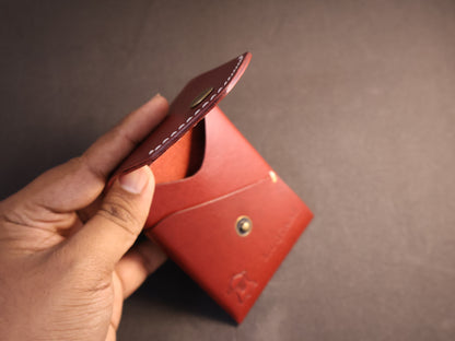 Signature Snap Wallet – Handcrafted Full Grain Leather Minimalist Wallet