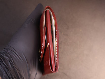 Signature Snap Wallet – Handcrafted Full Grain Leather Minimalist Wallet