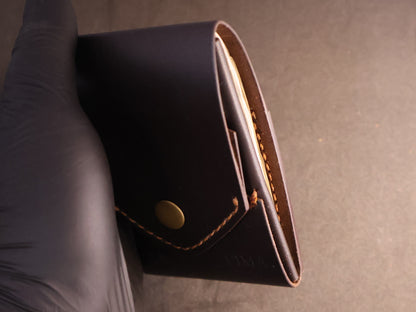 Signature Snap Wallet – Handcrafted Full Grain Leather Minimalist Wallet