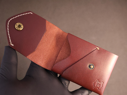 Signature Snap Wallet – Handcrafted Full Grain Leather Minimalist Wallet