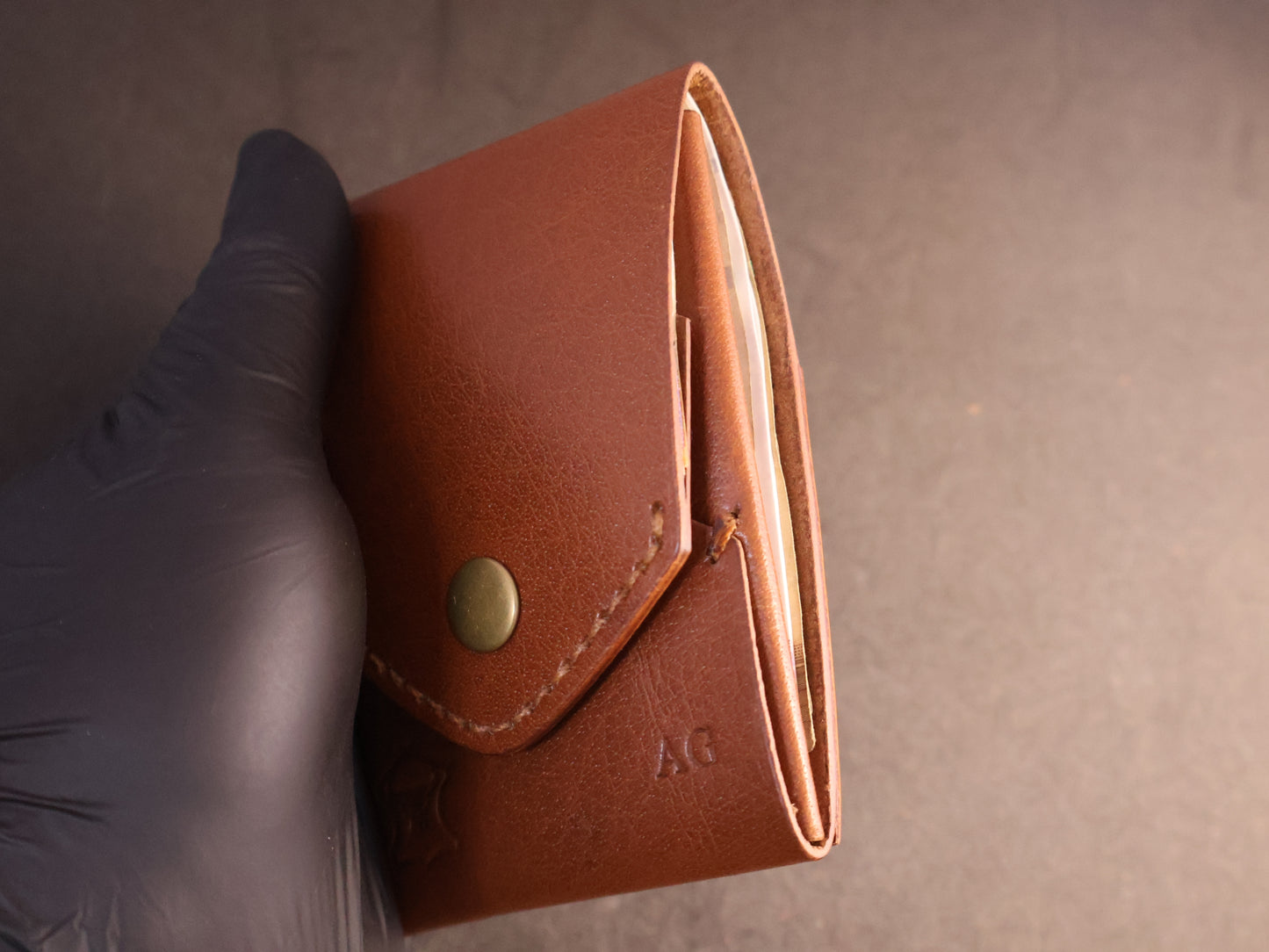 Signature Snap Wallet – Handcrafted Full Grain Leather Minimalist Wallet