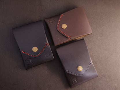 Signature Snap Wallet – Handcrafted Full Grain Leather Minimalist Wallet
