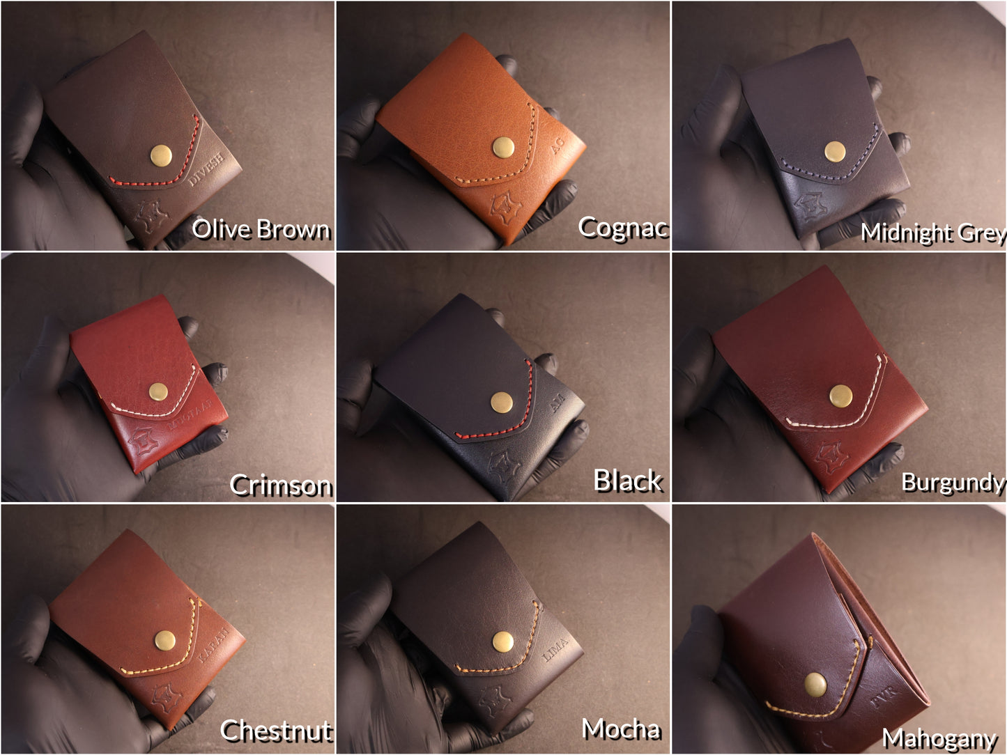 Signature Snap Wallet – Handcrafted Full Grain Leather Minimalist Wallet